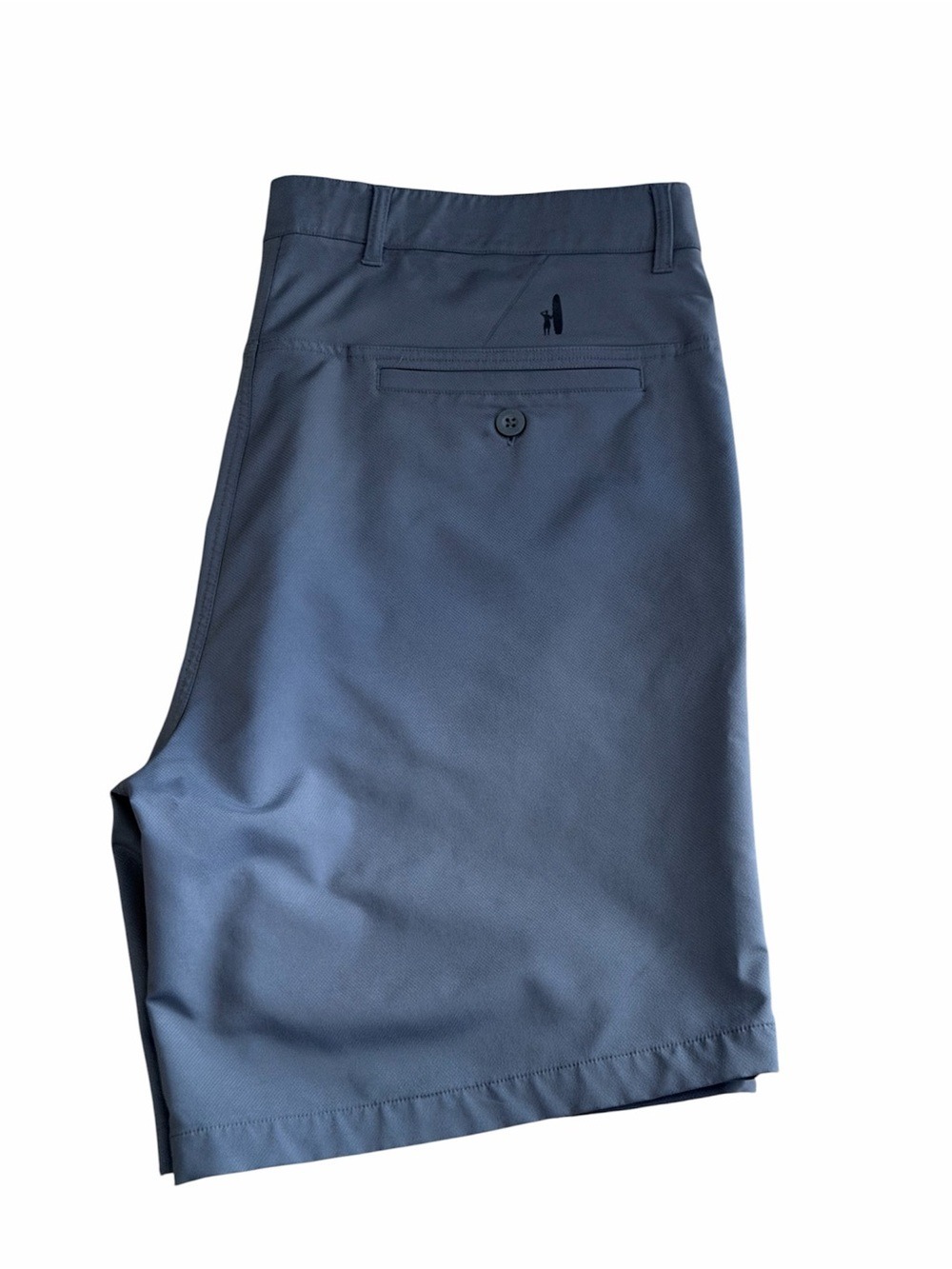 johnnie-O Slate Blue Flat Front Performance Shorts